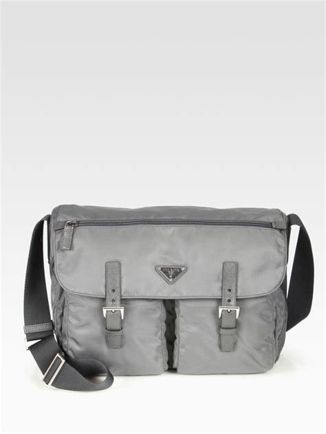 prada messenger bag grey|prada messenger bag leder.